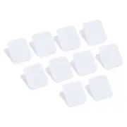 Paper and Bag ,10Pcs Square Bag Sealers Clamps Snacks Bag Paper ,White