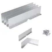 6 Pcs Gutter Valley Splash Guards,Rain Gutter Valley Roofing Gutter Guards,7309