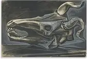 Famous Pablo Picasso Poster《The Goat Skull》Canvas Wall Art Pablo Picasso Prints Pablo Picasso Painting for Home Decor Picture 50x70cm No Frame