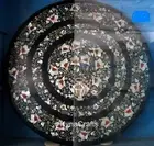 36 Inches Dining Table Top with Mother of Pearl Inlay Work Marble Sofa Table