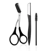 Manual Eyebrow Shaping Set Stainless Steel Eyebrow Trimmer Scissors for
