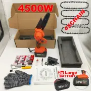 8IN 1 4500W Electric Chainsaw Cordless Battery Wood Cutter Saw Chain Saws Makita