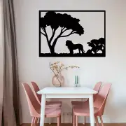 Lion Metal Wall Art, Metal Wall Decor, Jungle Wall Decor, Animals Wall Art