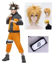 Kids Uzumaki Naruto Wig and Headband