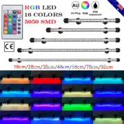 Fish Tank Aquarium Lights LED Waterproof Full Spectrum Aqua Lamp RGB 18-98CM OZ