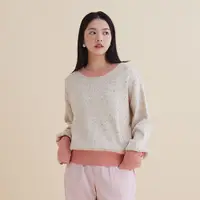 在飛比找蝦皮商城優惠-【E-WEAR】彩色點點造型針織上衣- 兩色