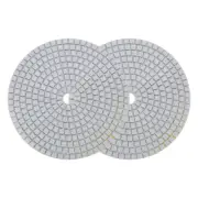 2pcs 7-Inch 100 Grits Diamond Polishing Pad Wet/Dry for Stone Concrete