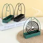 2PCS Mosquito Coil Holder Coil Incense Burner with Stand Camping Garden