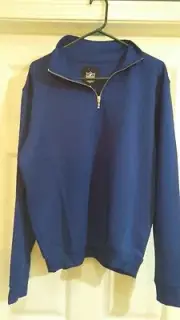 MENS JACKET NFL LOGO 1/4 ZIP LONG SLEEVE PULLOVER XSMALL