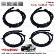 For Mitsubishi L200 Triton 2006 14 Set 4Dr Door Rubber Weatherstrip Seal