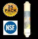 25 REVERSE OSMOSIS RO IN-LINE POST CARBON ICE RV WATER FILTERS