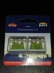 OO Gauge Bachmann 44-515 Greenhouses (x2) buildings for model railway scenery