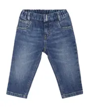 Givenchy Kids Logo Printed Elastic Waist Jeans 6M Blue