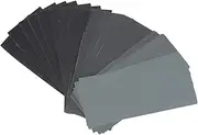 Angoily 42 Pcs Assorted Wet and Dry Sandpaper Set for Wood Furniture Grits 120/150/180/240/320/400/600/800/1000/1200/1500/2000/2500/3000 Ideal for Automotive and Sleek Finishing