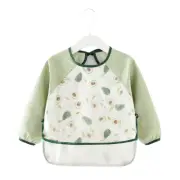 Teeny Baby Long Sleeve Apron Smock Bib - Healthy Avocado