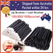 100-1000pcs Disposable Lip Brush Lip Wands Gloss Lipstick Applicator Brushes AU