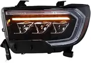 Head Lamp Light Assembly Compatible With Toyot Tundra 2007-2013 Headlight Full LED Left-hand Drive Car Lights