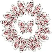 Veemoon 10Pcs Multi Function Rhinestone Sewing Patches for Clothes Adhesive Back Appliques for DIY Decoration and Repair Durable Hot Melt Butterfly Shape Designs