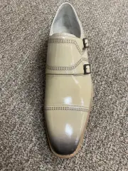 Giovanni Noel Monk Strap Dress Shoe - Natural Size 12