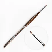 Borciani Bonazzi Professional Artist Brush UNICO Series 801 SIZE 1 Mongoose Synthetic Short Handle Flat Made in Italy