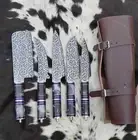 HAND FORGED CARBON STEEL CHEF KNIFE Set Kitchen Knives Best USA gifts