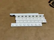 LEGO Parts - White Plate 1 x 8 - No 3460 - QTY 5
