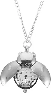 [JEWEDECO] 1pc Pocket Watch Keychain Digital Watch Locket Watch Digital Watch Key Chain Watch Retro Lanyard Watch Fob Clip on Watch Retractable Watch Pedometer Watch Silver Zinc Alloy