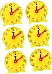 ORFOFE Pcs Primary School Clock Model Teaching for Boys and Girls Management Tool Educational Toys No Ticking Dual Timer Creative Clock Learner Tool