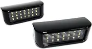 FIQOME 2x LED License Number Plate Light White Canbus, for 2008+ Berlingo Dispatch Jumpy SpaceTourer Expert, for Partner, Traveller Rifter Car Number Plate Led Light