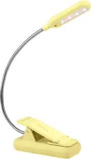 Rechargeable Book Reading Light for Kids 7LED with 9-Level Warm Cool (Yellow)