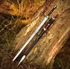 Anduril Sword Lord Of Rings Sword Custom Replica Staider Sword & Scabbard