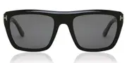 Tom Ford FT1077-N ALBERTO Polarized 01D Men's Sunglasses Black Size 55