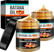 UDUOLER 2PCS Batana Oil for Hair Growth - Unrefined Cold-Pressed Formula to Repair Damaged Hair,Promote Thicker Hair & Prevent Hair Loss-Nourishing Hair Oil for Stronger Hair - For Men & Women,100ml