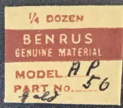 Pack of 3 NOS NEW Benrus AP Watch Part 50 - Gold - Hour/Minutes Hand Sets