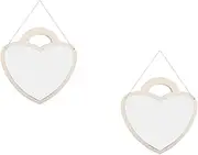 Amosfun 2pcs Heart Shape Acrylic Wall Mirror Handheld Mirror Handle Wall Decor for Boys and Girls Boys and Girls Room