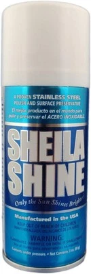 Shiela Shine 3 Oz. Stainless Steel Cleaner and Polish Spray, Removes Grease, Fin
