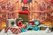 PLAYOLOGY Holiday Dog Toy Bundle - Large/XL Dogs - Beef and Peanut Butter