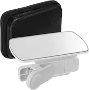Angoily 2 Pcs Selfie Reflector White Set Phone Camera Mirror Clip Camera Monitor Magnifier Lens Smart Phone Camera Reflection for Phone Reflection Camera Clip Phone Lanyard Glass
