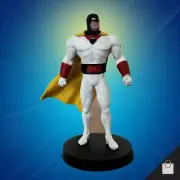 Space Ghost Classic Hanna Barbera Figurine Eaglemoss Custom Statue Hero Figure