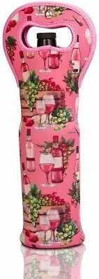 Made Easy Kit Insulated Wine Tote - Neoprene with Magnetic Handle Clasp