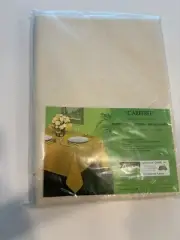 Bardwil Carefree Tablecloth Oval 60x102 Dupont Dacron Off White