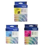 Genuine Brother LC135XL-C Cyan LC135XL-M Magenta LC135XL-Y Yellow Ink Cartridge