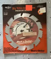 Vintage Black And Decker Saw Blade 7 1/4” Plywood 5/8 “Arbor Hole 73-257 NOS FS