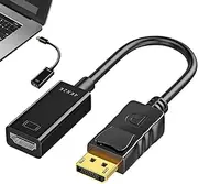 DP Adapter - Monitor Adapter | Displayport Adapter 4K DP Converter Display Port Converter Laptop Converter for Projector Desktop