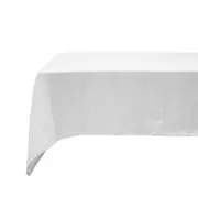 Bambury French Flax Linen Silver Tablecloth
