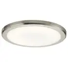 Kichler 44248LED40 Zeo 13"W Edge Lit LED Flush Mount Drum Ceiling - Nickel