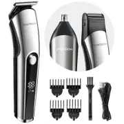 Beard Trimmer for Men, 3 in 1 Hair Trimmer for Men Kit, Nose Ear Trimmer, Mic...