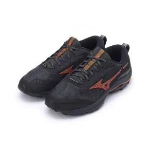 【MIZUNO 美津濃】WAVE RIDER GORE-TEX 防潑水寬楦慢跑鞋 黑 男鞋 J1GC228051