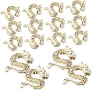 50Pcs Dragon Shape Nail Charms Rhinestone Gems for Nail Art Decoration Manicure Accessories for Nail Design Stylish and Sophisticated Nail Decorations