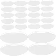 LRXIYODE 30Pcs Transparent Face Protectors Haircut Eye Shields for Hair Salons Protect Customers During Hair Styling for Hairdressers and Makeup Artists